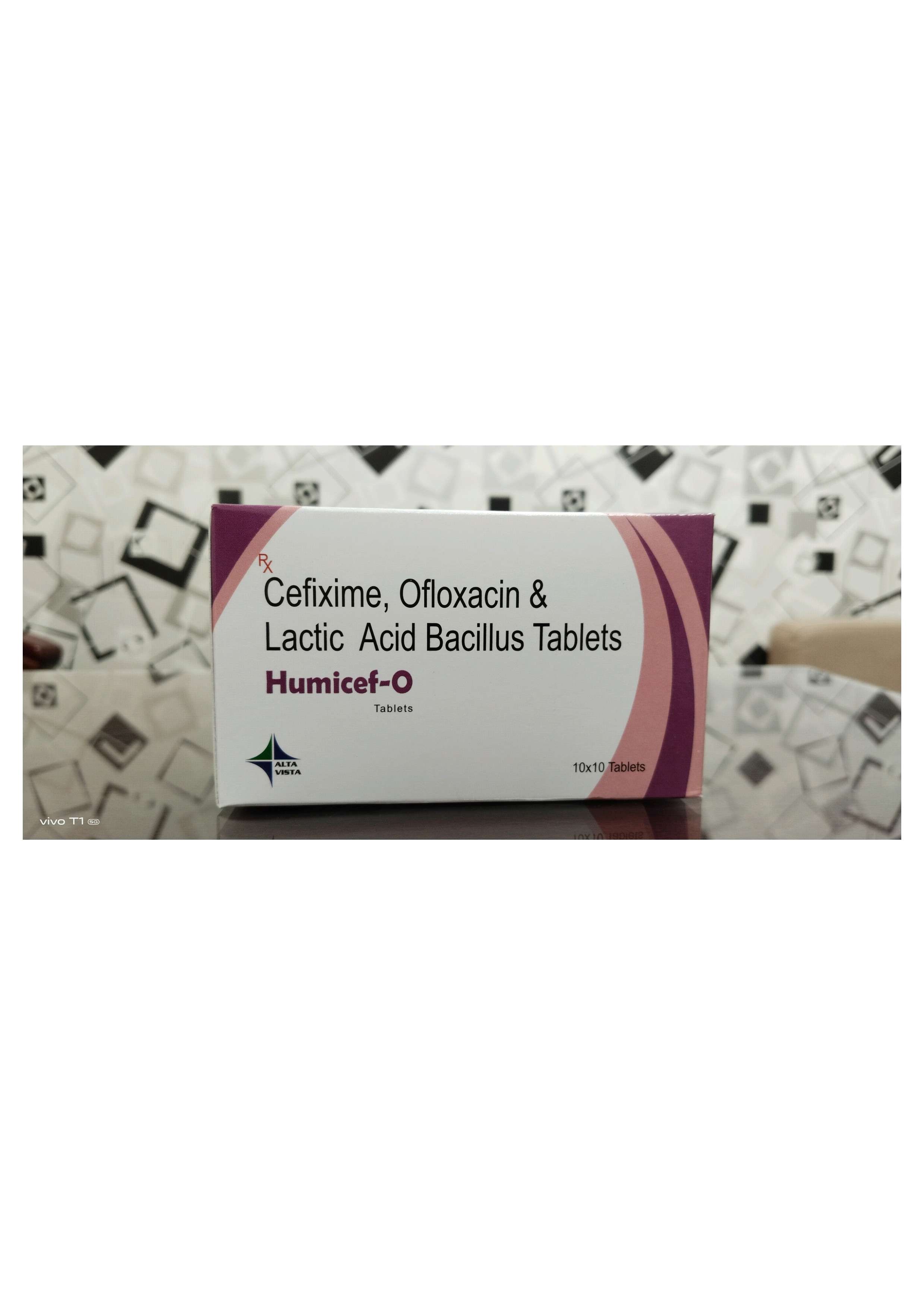 cefixime, ofloxacin & lactic acid bacillus