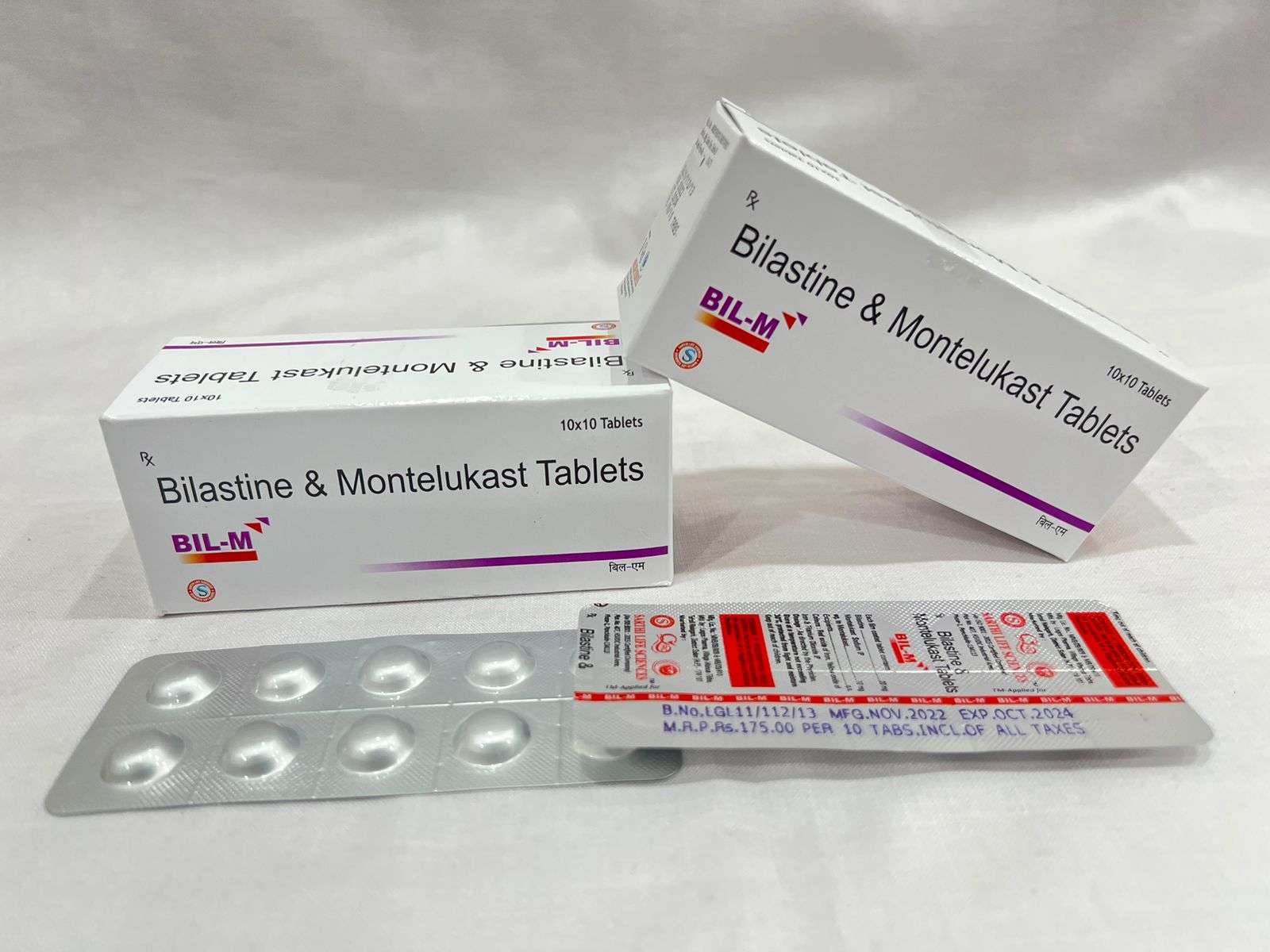 bilastine 20 mg+montelukast sodium 10mg