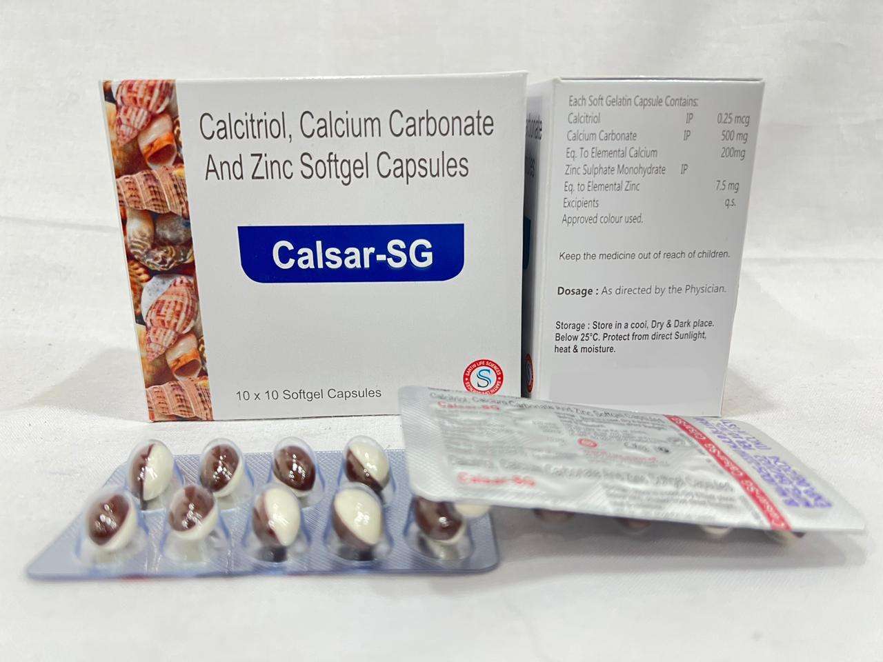 calcitriol 0.25mcg + calcium 500mg +
zinc 7.5mg