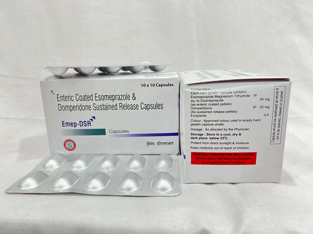 esomeprazole 40mg + domperidone
30mg sustained release capsules