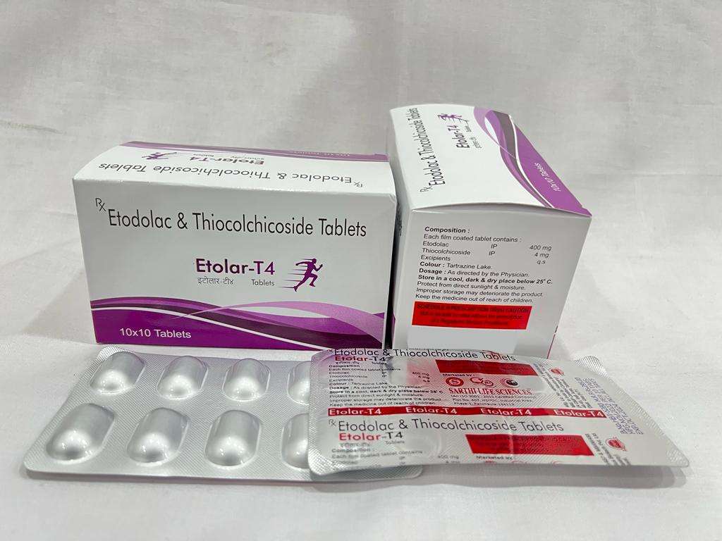 etodolac 400mg+ thiocolchicoside 4mg