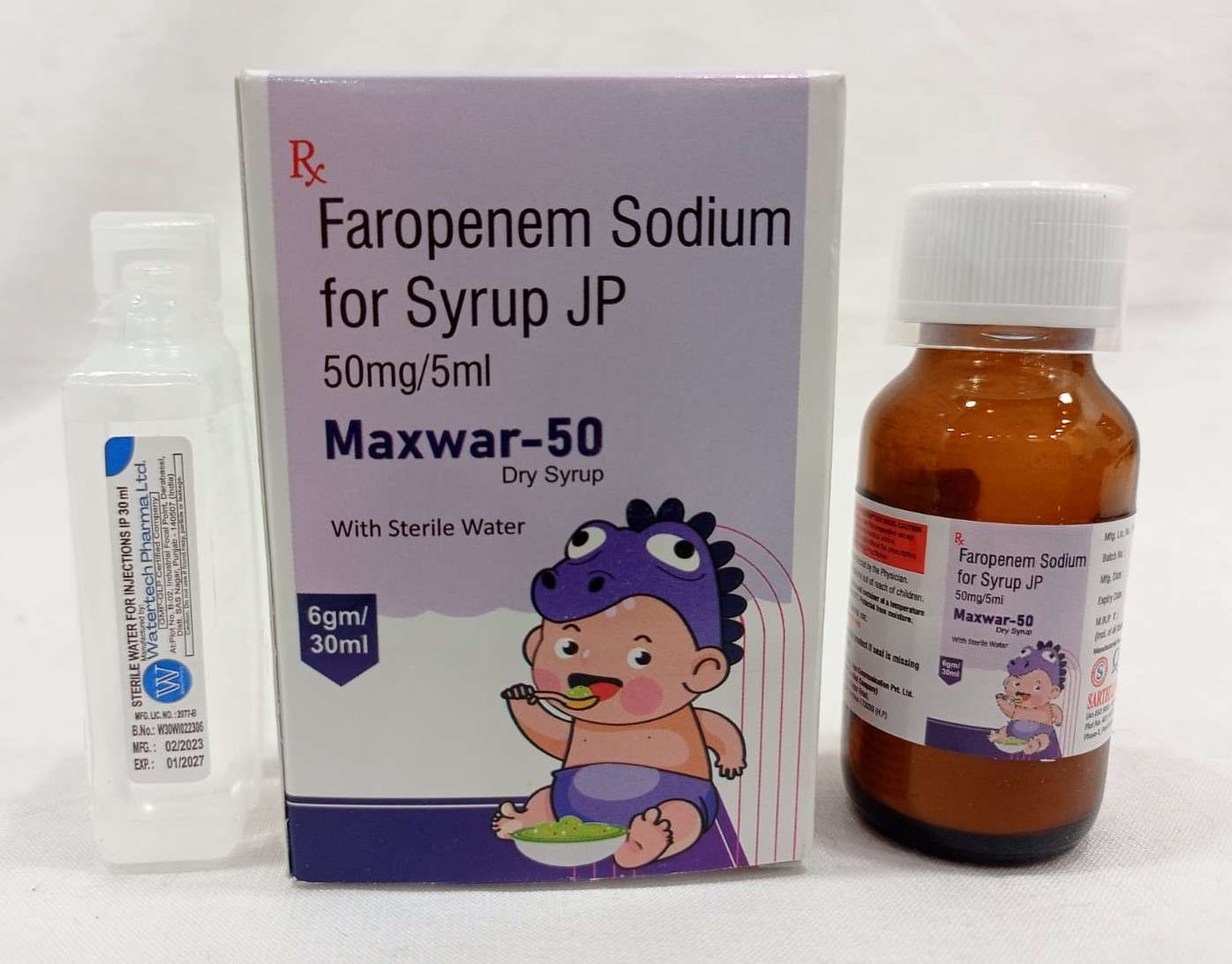 faropenem sodium  50 mg/5 ml