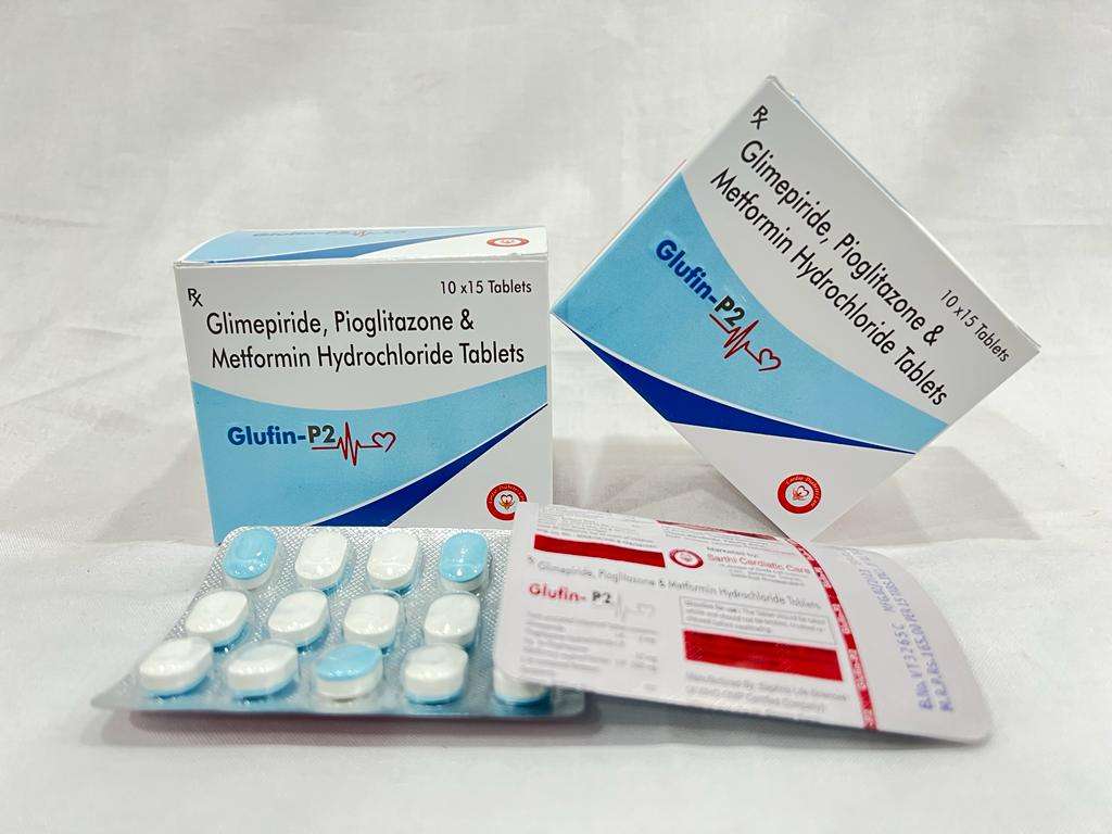 glimepiride 2 mg + pioglitazone hcl 15mg +
metformin hcl 500 mg tablets