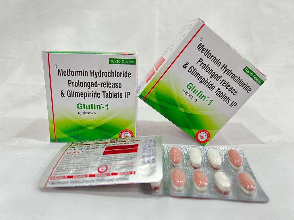 glimpepride 1mg + metformin 500mg
(as p.r) bilayered tablets