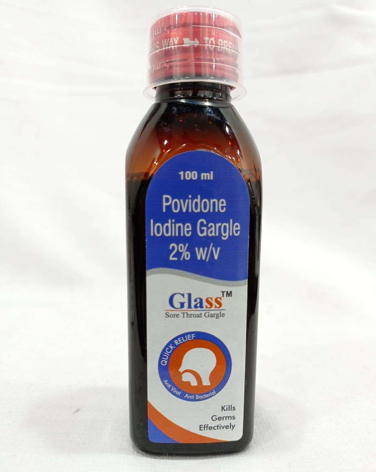 povidone iodine 2% w/v sore throat gargle