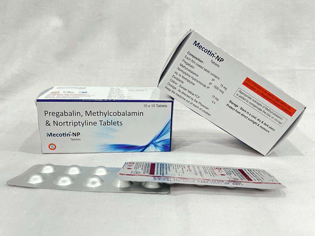 pregabalin 75 mg +methylcobalamin 1500 mcg +nortriptyline hydrochloride