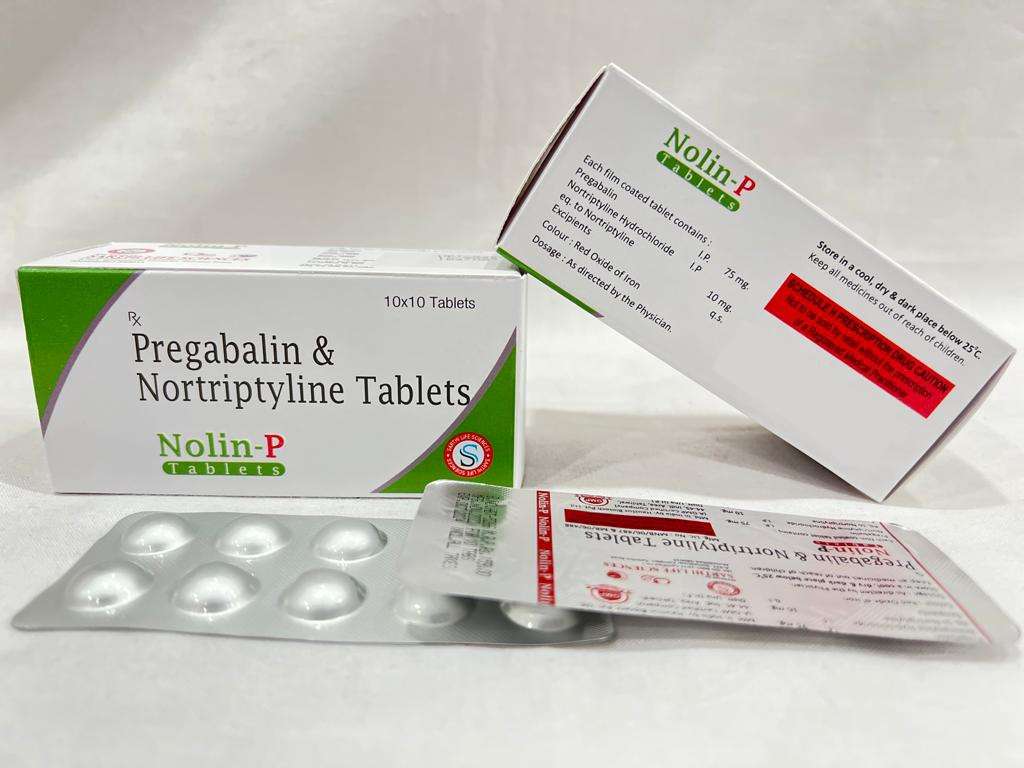 pregabalin 75mg+nortriptyline
hydrochloride 10 mg