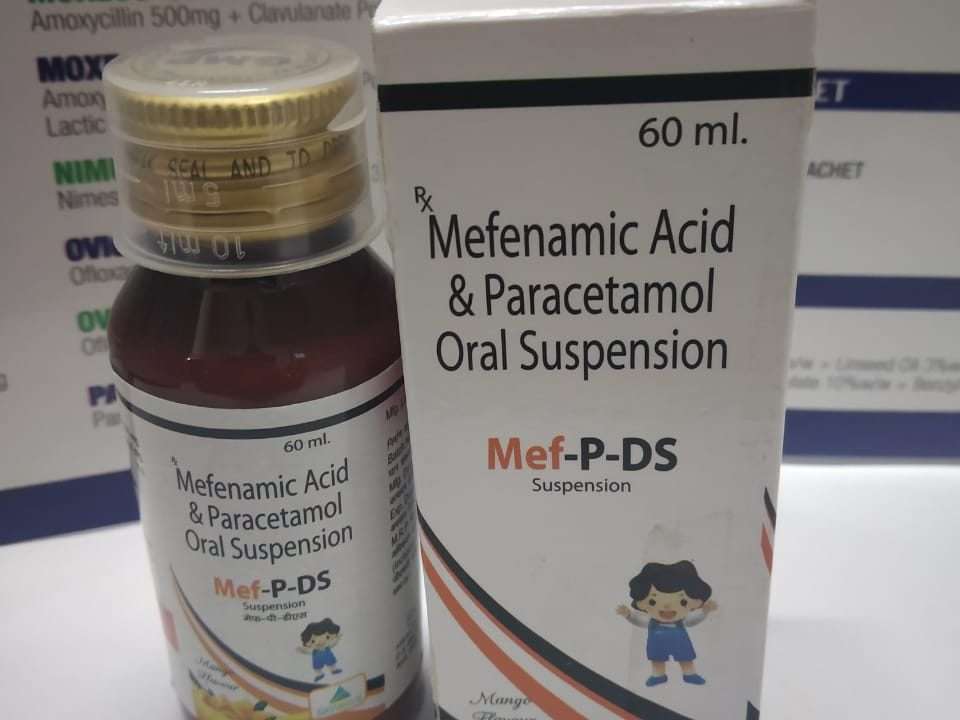 mefenamic acid  100mg  , paracetamol  250mg.