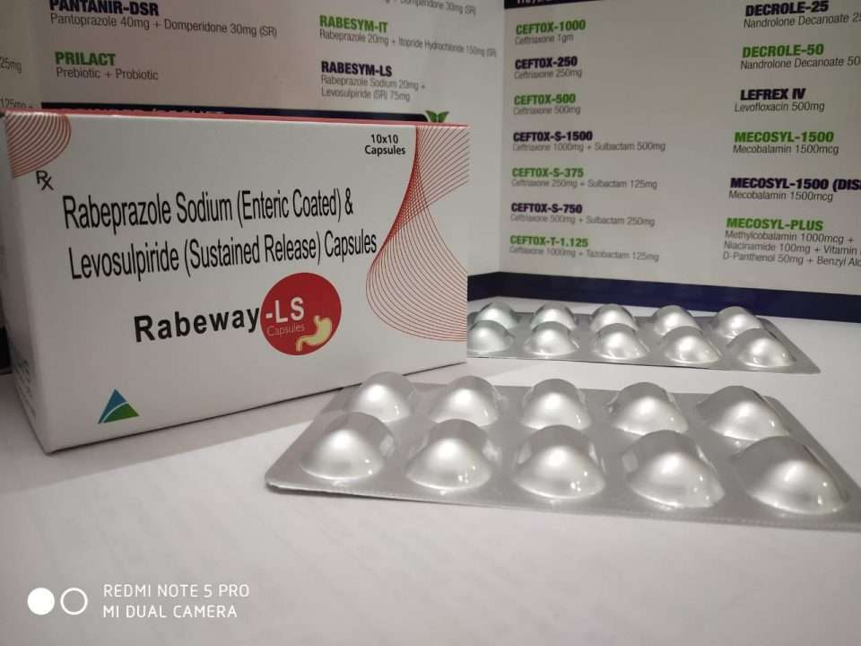 rabeprazole sodium ip 20 mg , levosulpiride (sr) 75 mg