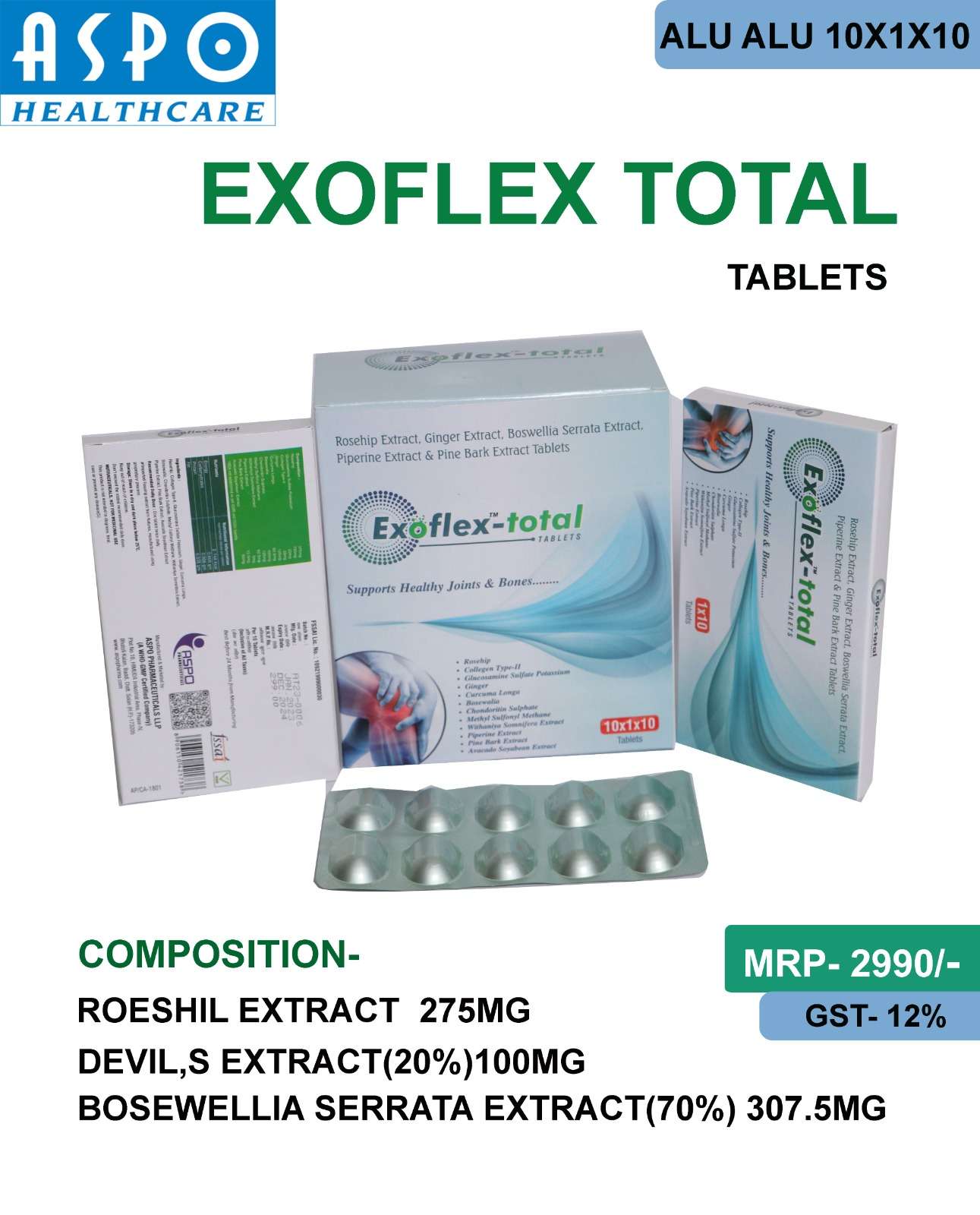 roeshil extract 275mg devil,s extract (20%) 100 mg bosewellia serrata extract( 70%) 307.5 mg