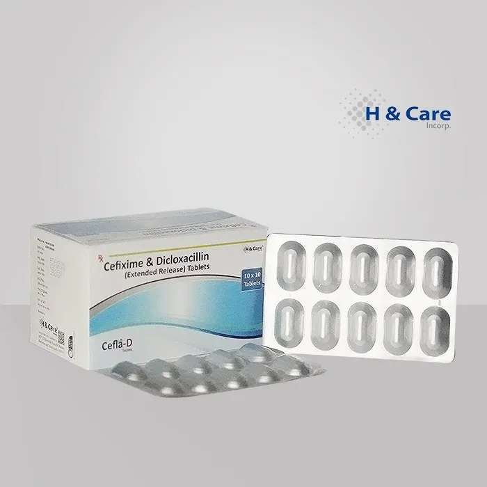 cefixime 200mg + dicloxacillin 500mg er tab