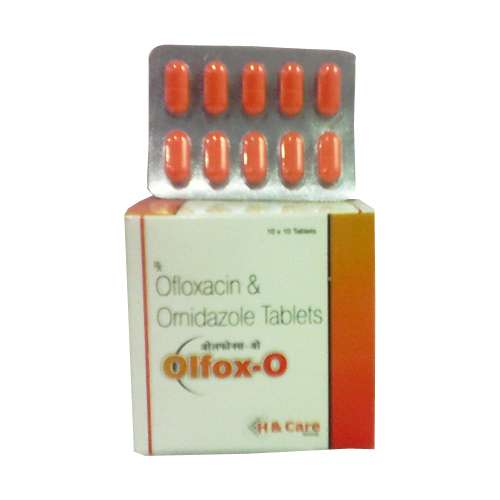 ofloxacin 200 mg. & ornidazole 500 mg