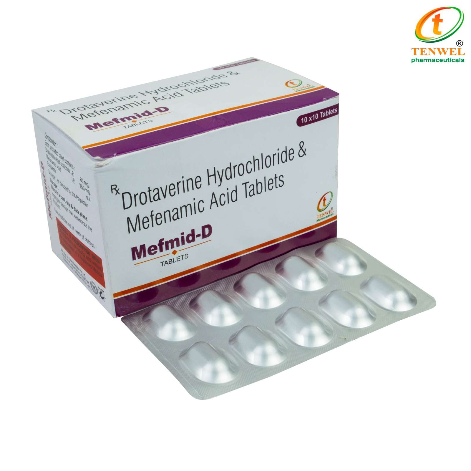 mefenamic acid 250mg + drotaverine hydrochloride 80mg