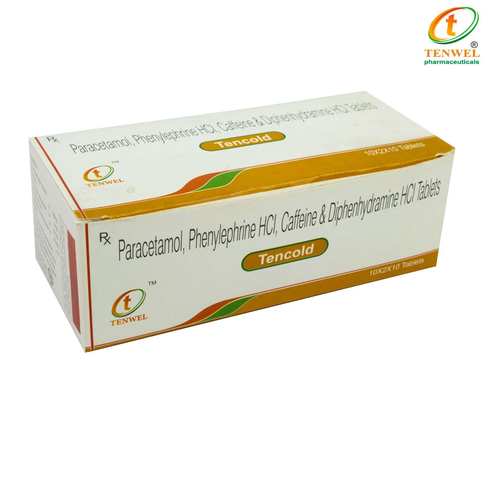 paracetamol 500mg + phenylephrine 5mg + diphenhydramine 25mg + caffeine 30mg