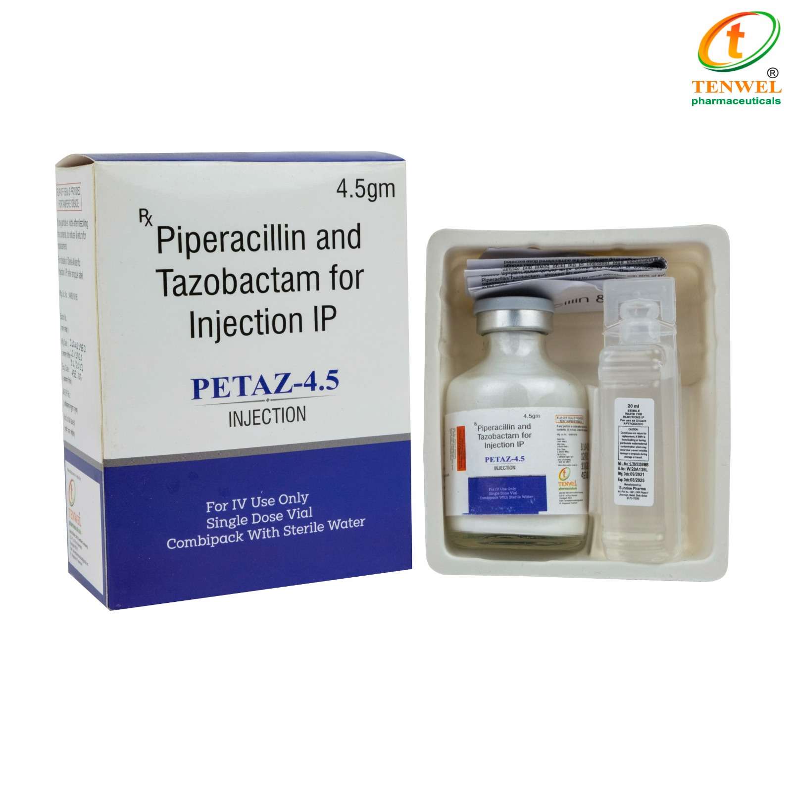 piperacillin 4gm + tazobactum0.5gm injection