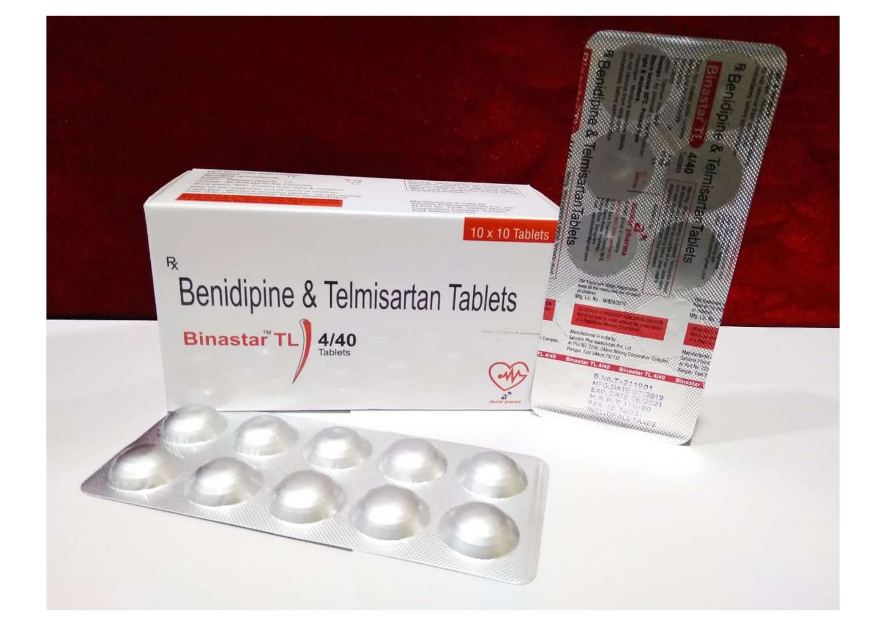 benidipine-4mg +  telmisartan-40mg