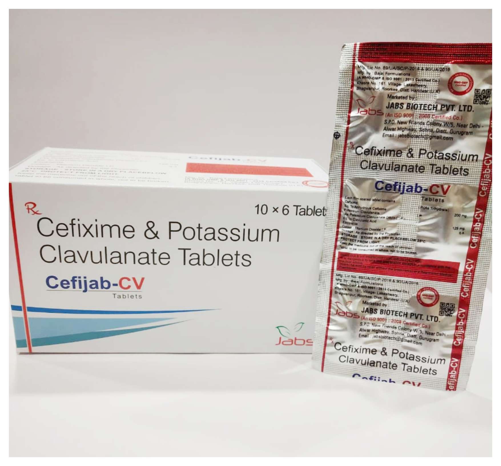 cefixime-200mg + potassium clavulanate -125 mg