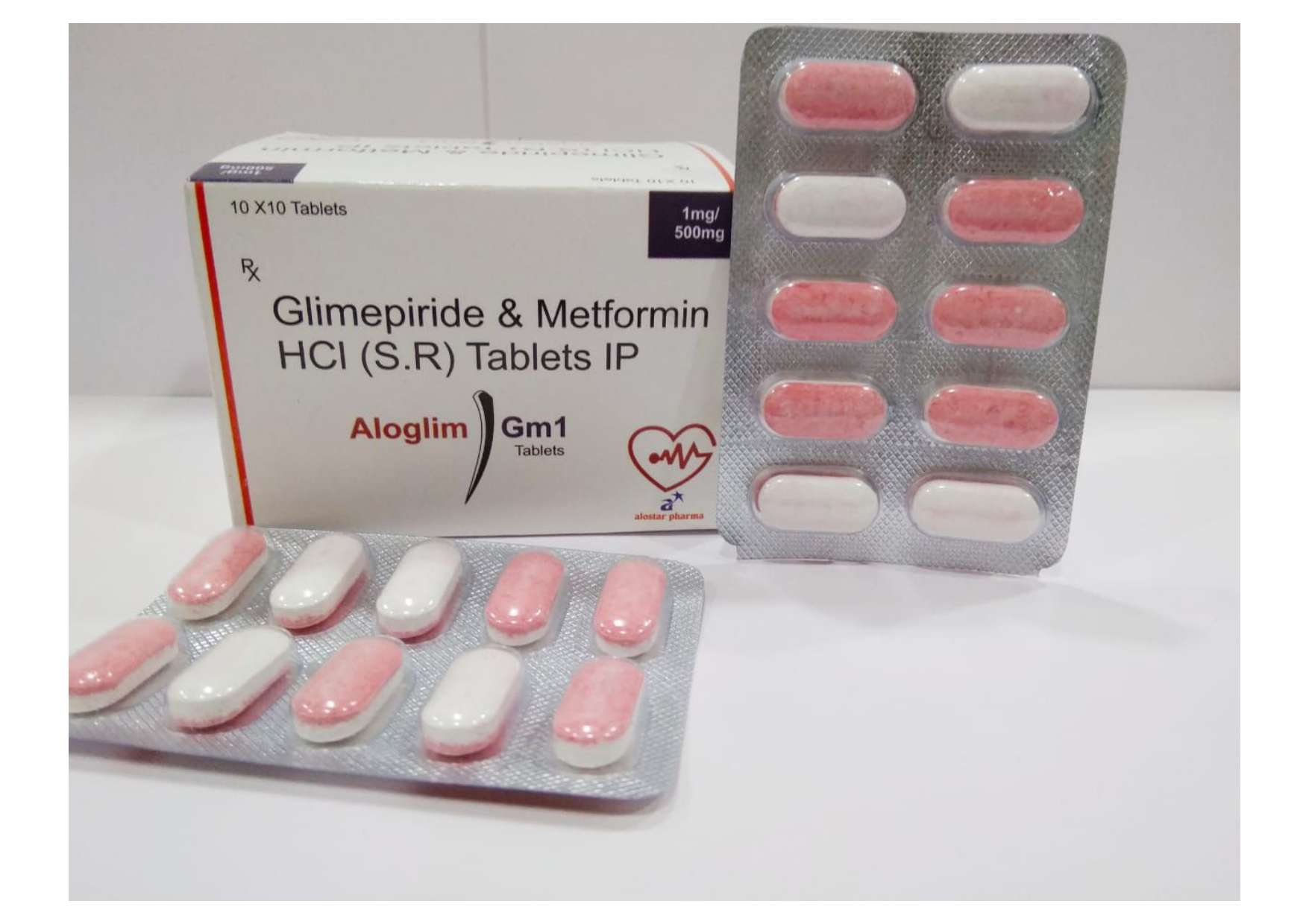 glimepiride 1mg + metformin 500 mg