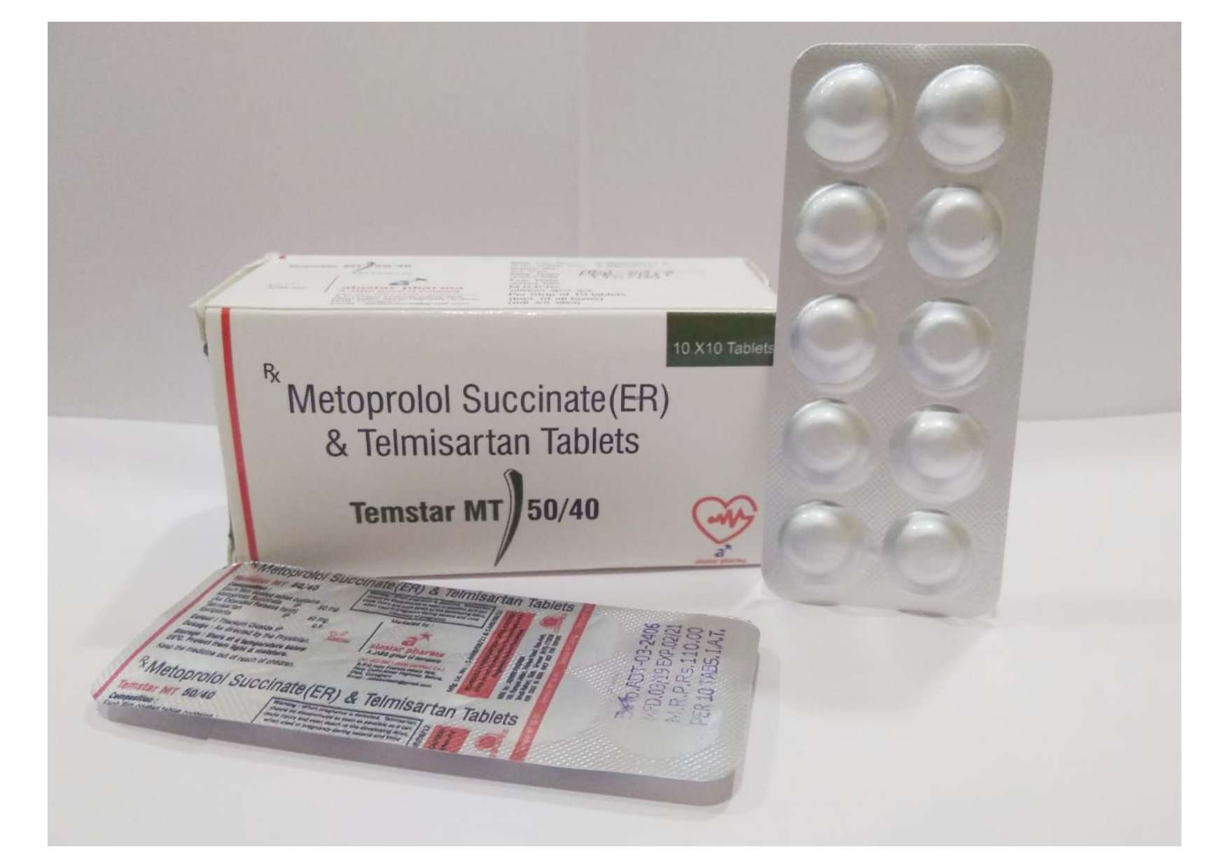 metoprolol succinate 50mg + telmisartan 40 mg