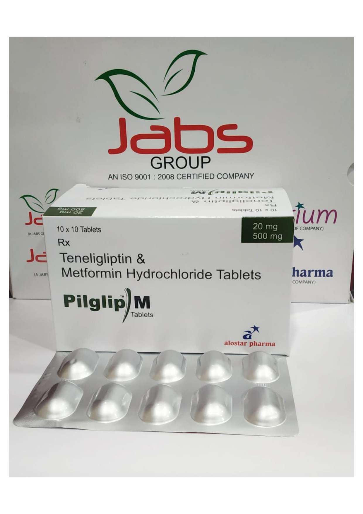 teneligliptin 20 mg + metformin hydrochloride 500mg