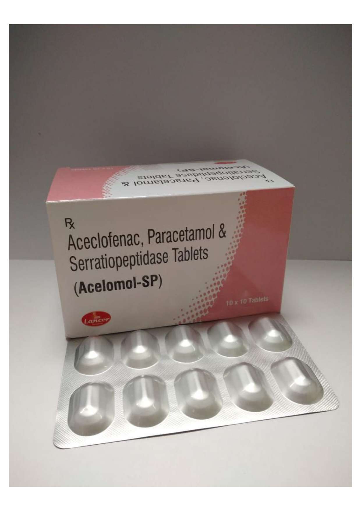 aceclofenac100mg+paracetamol  325mg +  serratiopeptidase
15mg