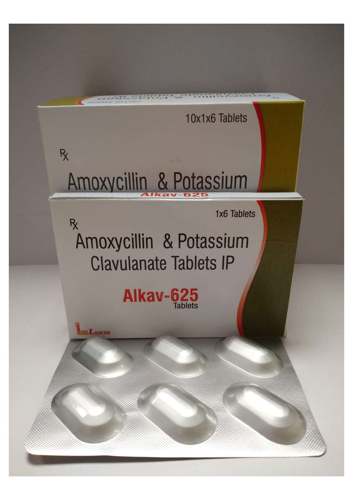 amoxycillin trihydrate  500 mg+potassium clavulanic acid 125mg