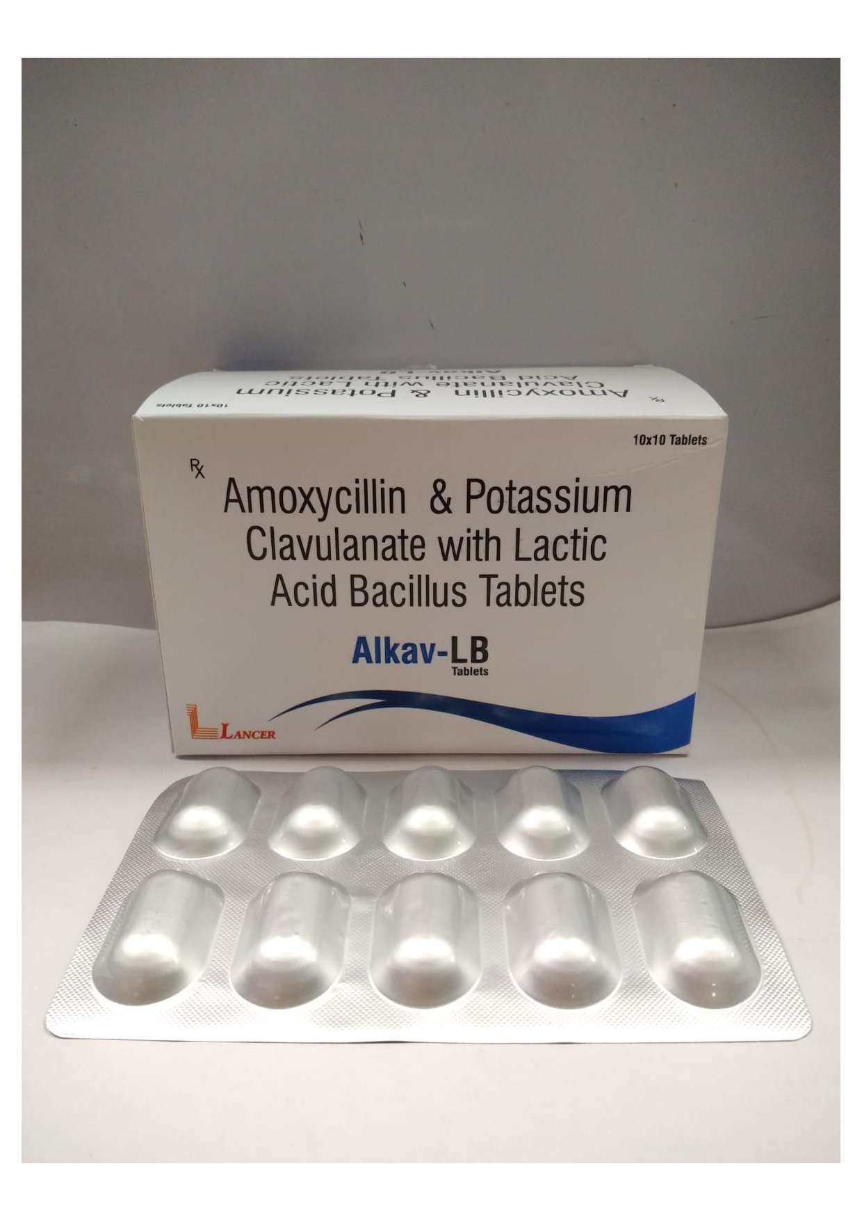 amoxycillin trihydrate  500 mg+potassium clavulanic acid125mg + lactic acid bacillus 60