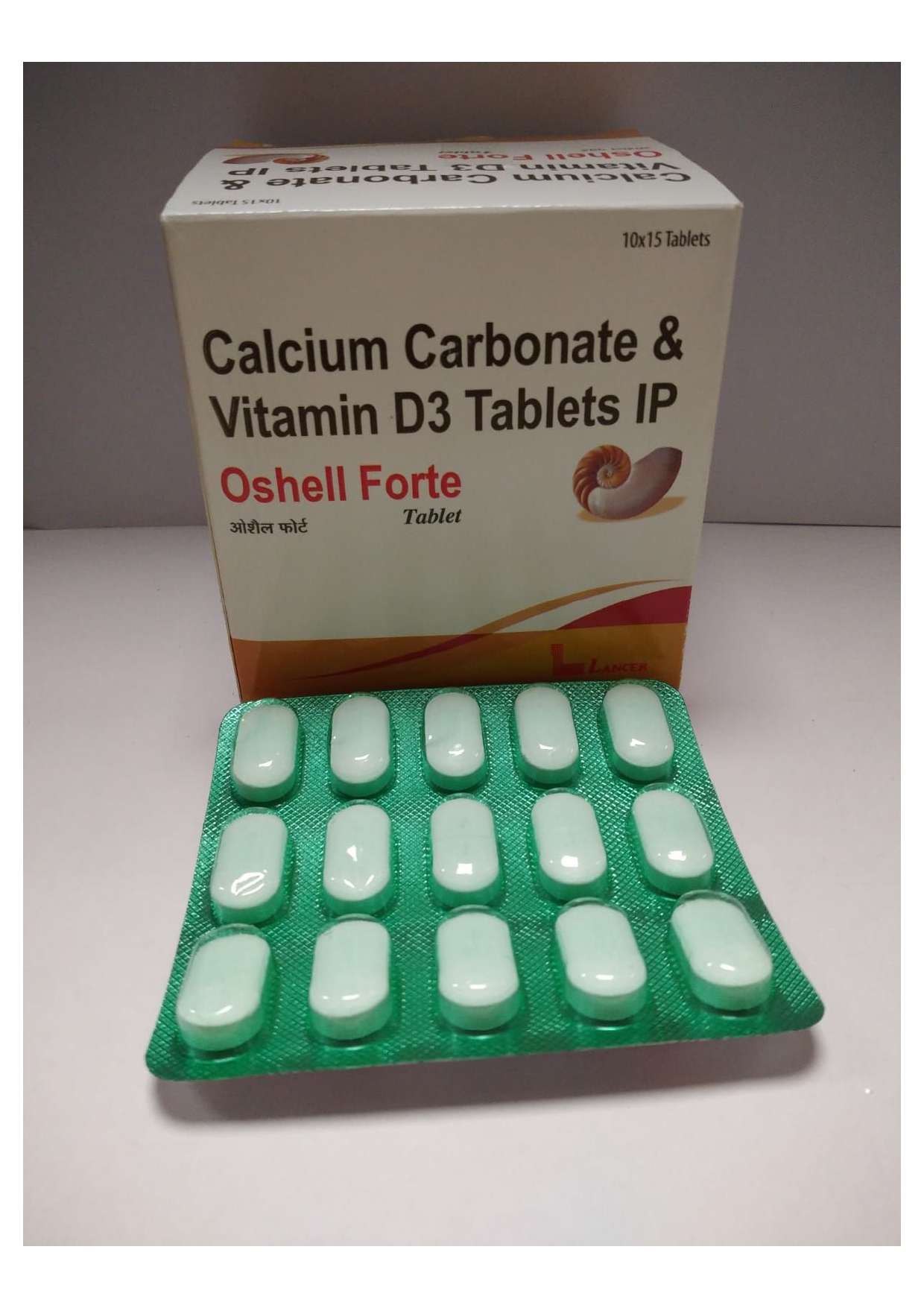 calcium carbonate  ip 1250mg+  vitamin d3 ip 250 iu+zinc sulphate i.p. 40mg