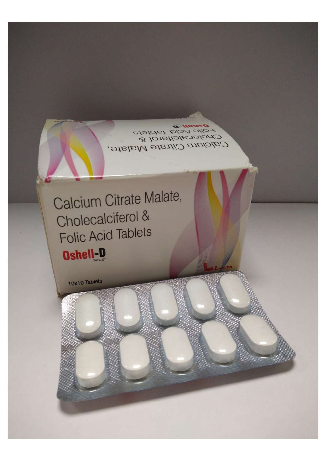 calcium citrate maleate eq to calcium 250mg+vitamin d3 100iu+folic acid 50mcg