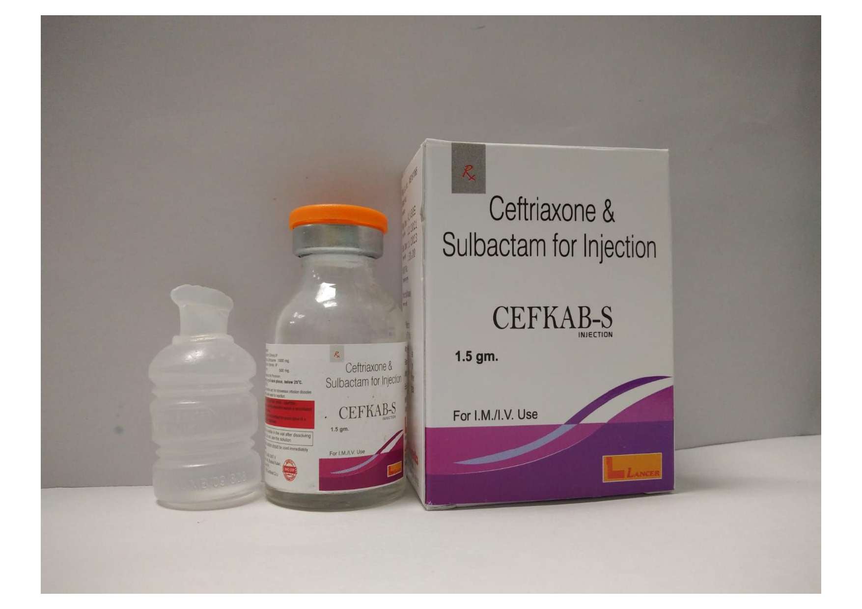 ceftriaxone- 1gm   sulbactam-500mg