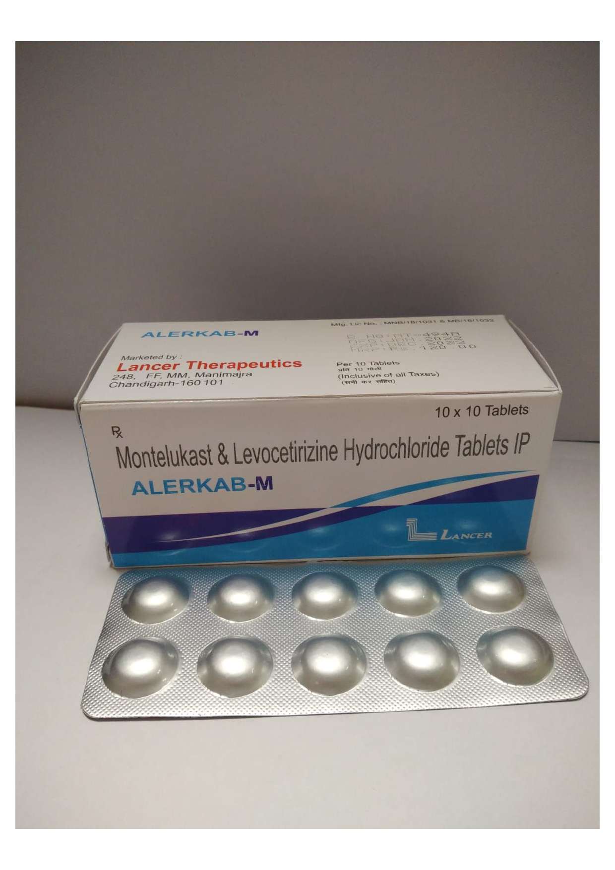 levocetrizine 5 mg + montelukast sodium 10 mg