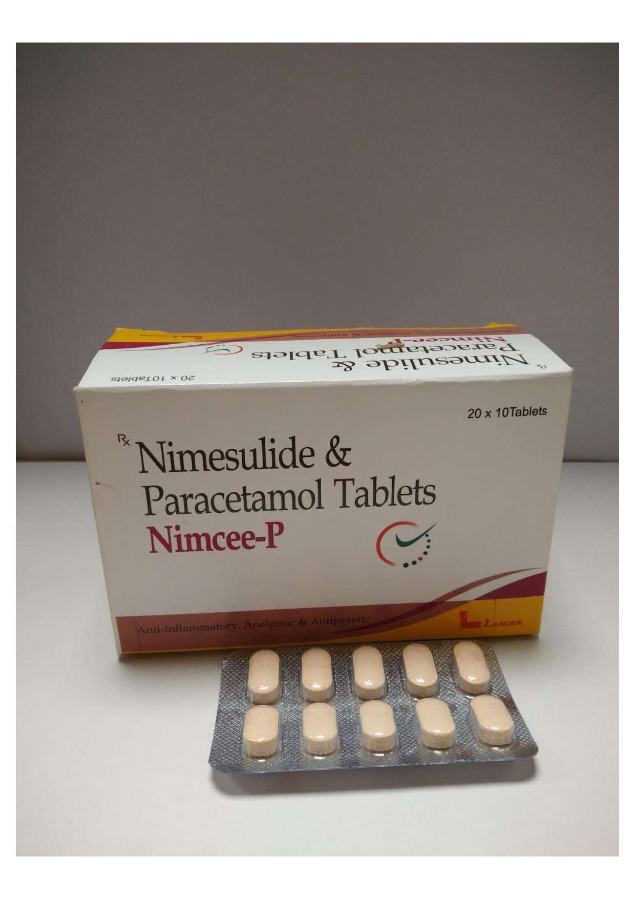 nimesulide  100mg+ paracetamol  325mg