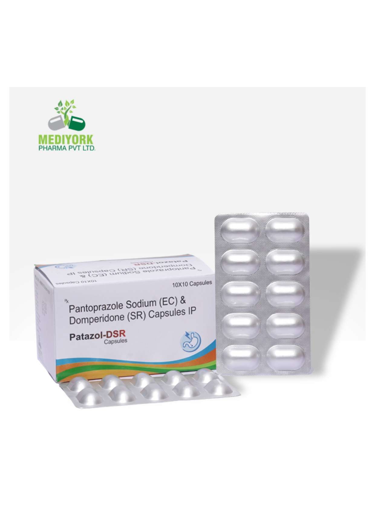 pantaprazole 40 mg + domperidone 30 mg sr