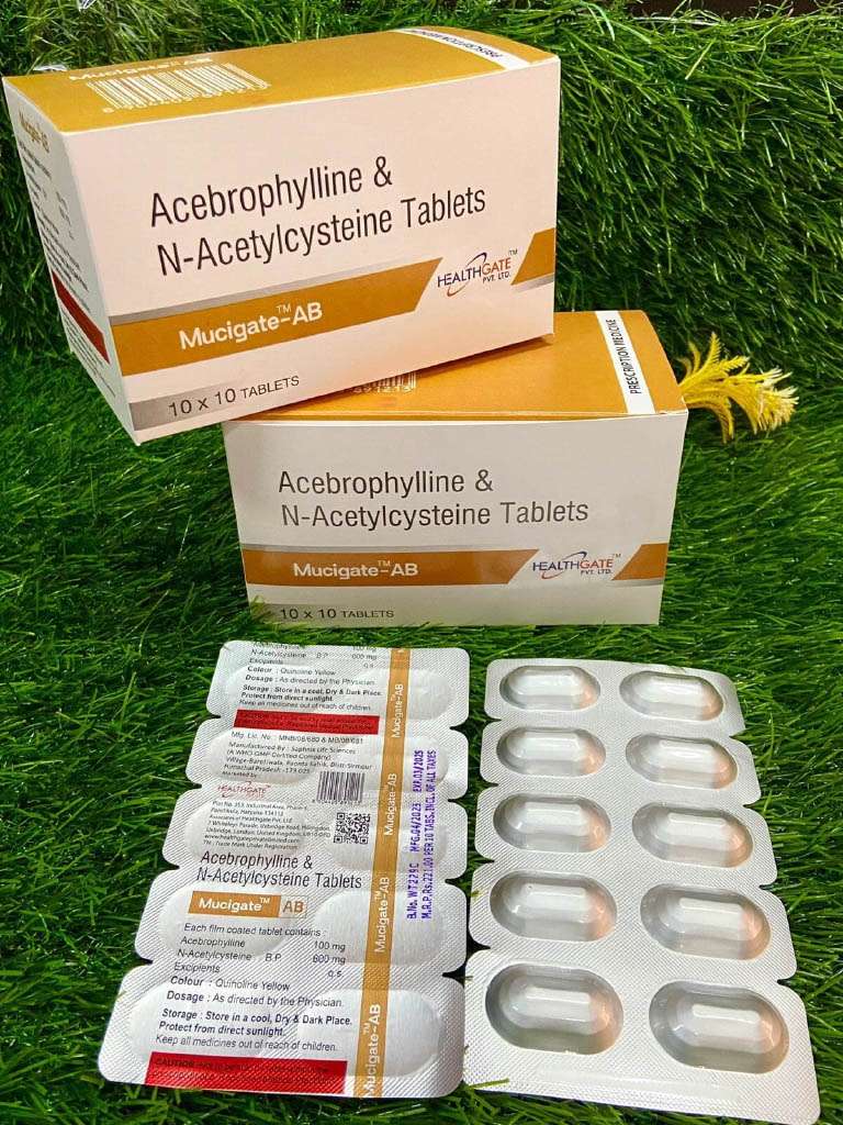 acetylcysteine  600 mg  +  acebrophylline 100 mg