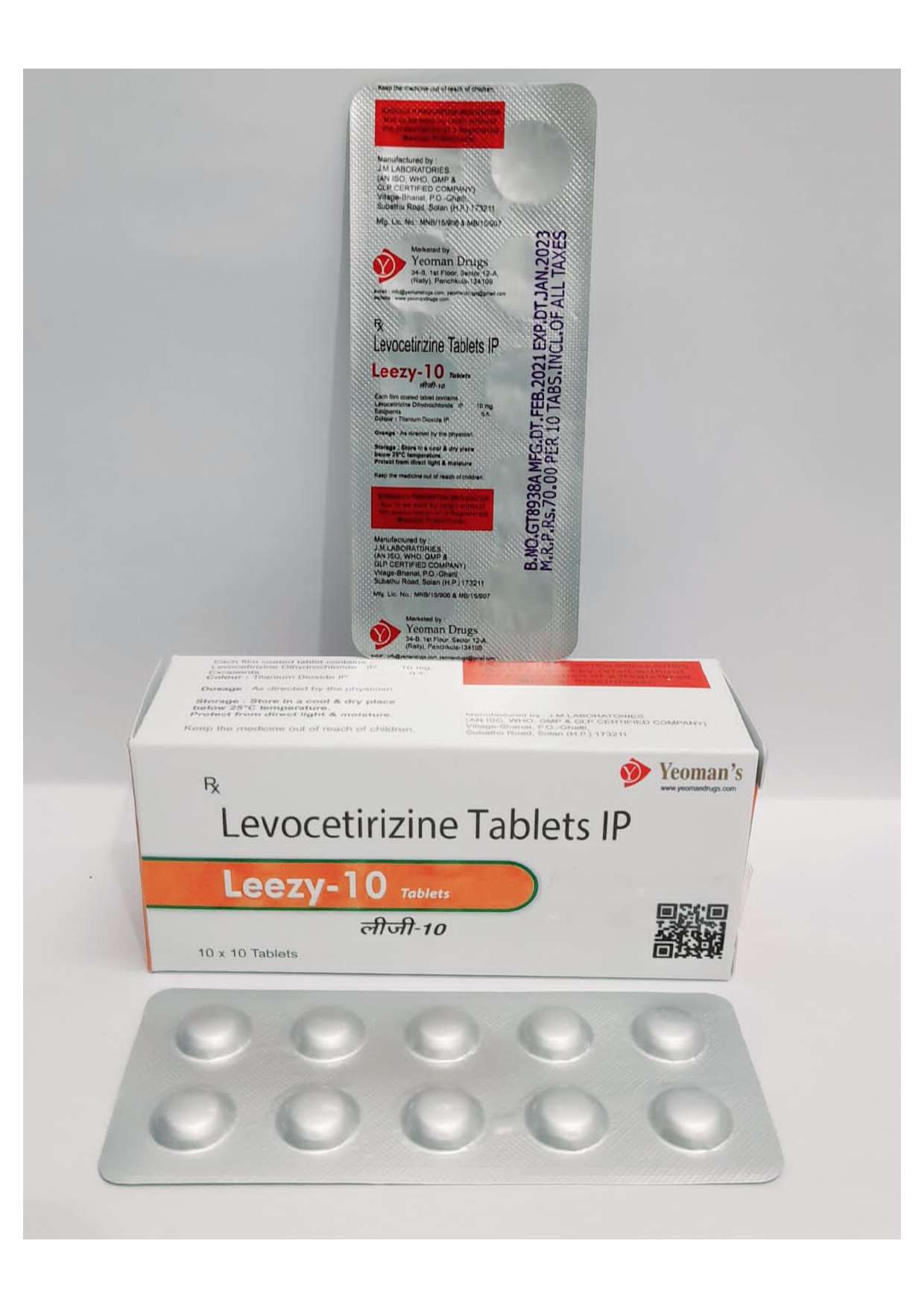 levocetirizine 10mg.